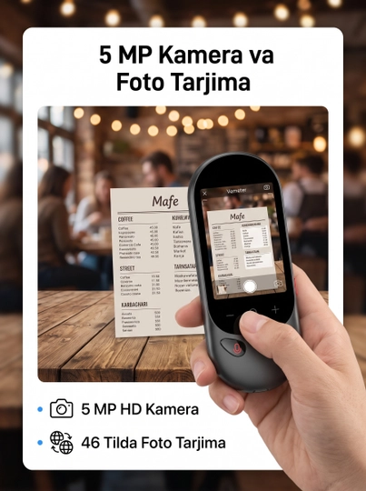 VORMOR T8Pro AI Aqlli Ovozli Cho’ntak Tarjimon – Dunyo Bo'ylab To'siqsiz Muloqot!