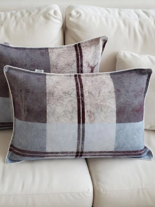 Yostiq jildlari to‘plami, yostiq jildi, 50 x 70 va 65 x 65 sm o‘lchamli, bezakli, 2 dona - 