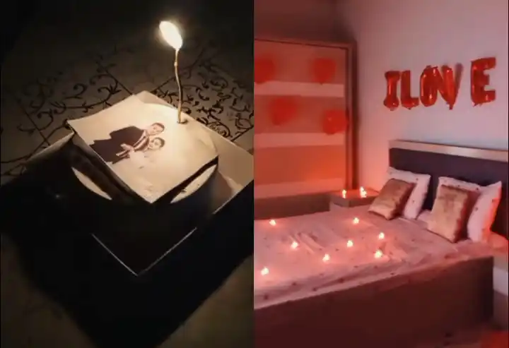 Беспламенные свечи со светодиодом, в форме сердца, красные