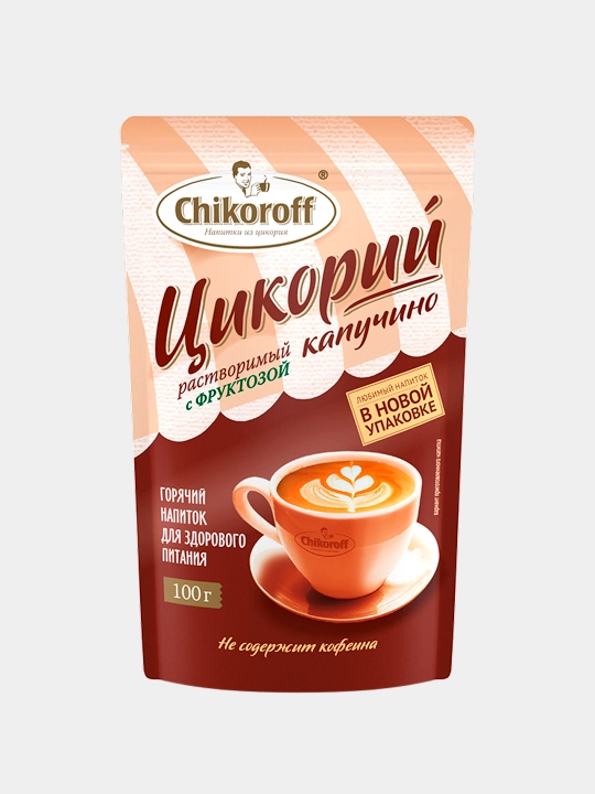 Напиток из цикория Chikoroff, Капучино с фруктозой, 100 г
