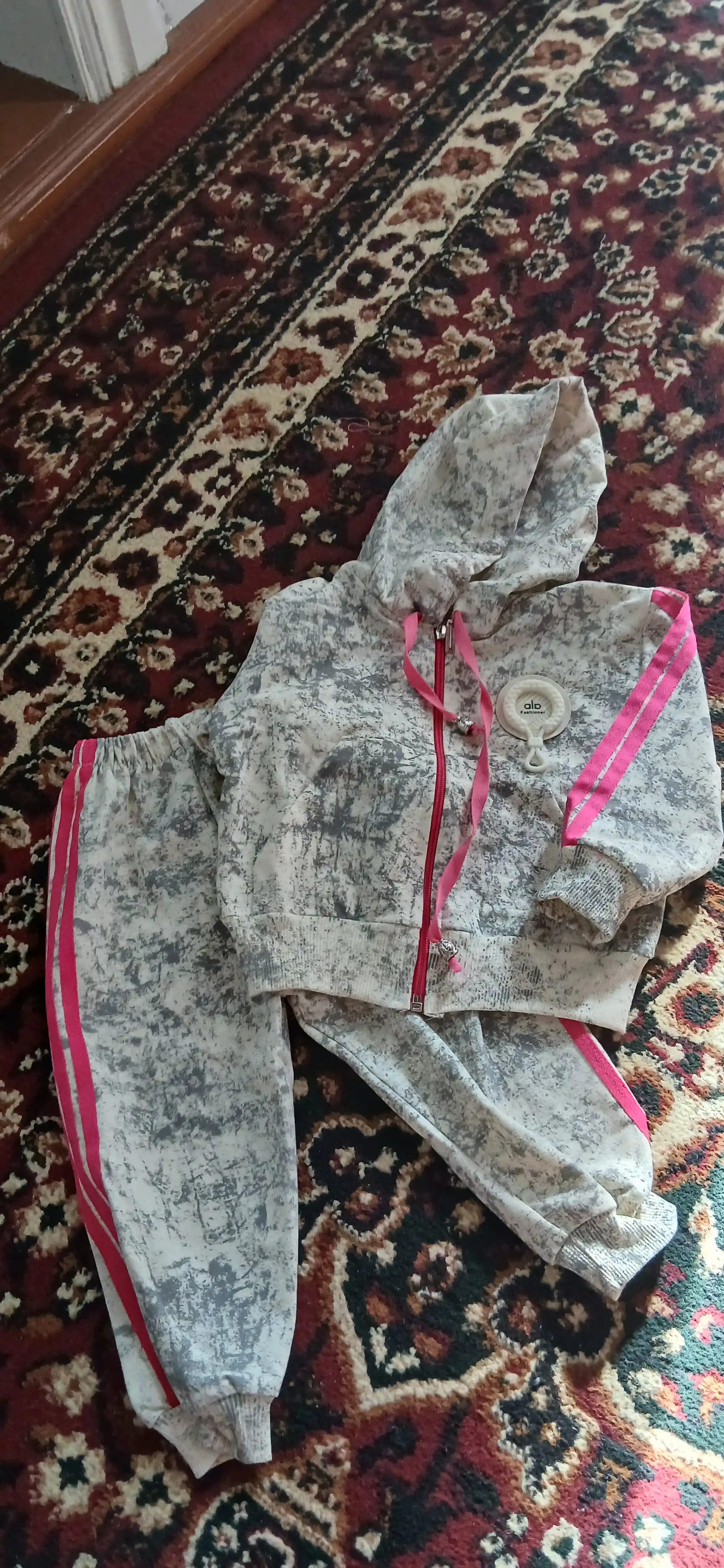 Bolalar uchun sport kostyumi, kapyushonli komplekt, o‘g‘il va qiz bolalar sport kiyimi
