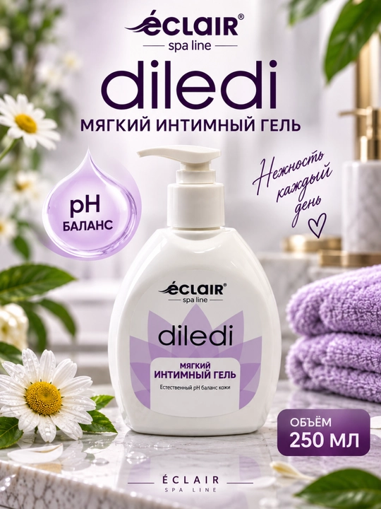 ÉCLAIR SPA LINE DILEDI yumshoq intim gel 250 ml - 