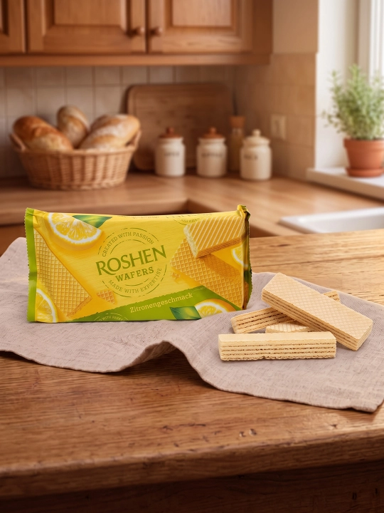 Вафли Roshen Lemon Cream, 216 г