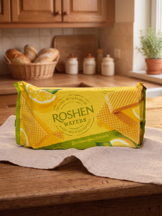 Вафли Roshen Lemon Cream, 216 г