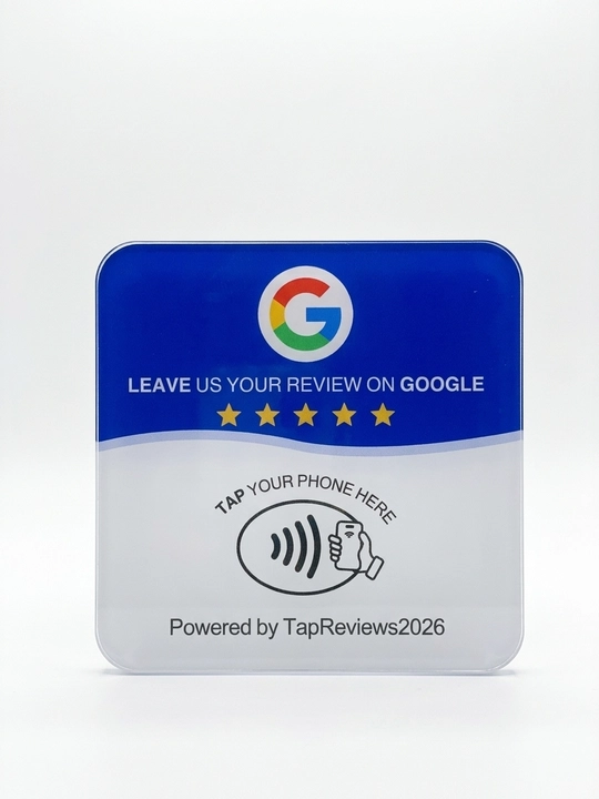 NFC-табличка для сбора отзывов в Google Maps