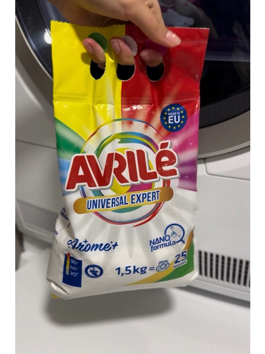 Kir yuvish kukuni Avrile Expert, nano - formula bilan, 1,5 kg