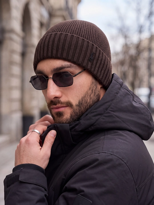 Qishki shapka erkaklar uchun beanie, bosh kiyim erkaklarga