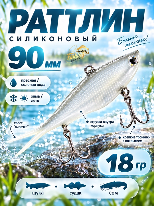 Силиконовые приманки для рыб - 