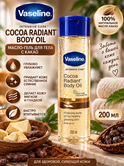 Vaseline Body Oil Parfum Fragrance – xushbo‘y tana yog‘i, massaj va teri parvarishi uchun - 