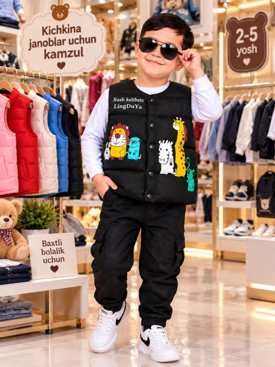 Жилет для девочек и мальчиков 2–5 лет