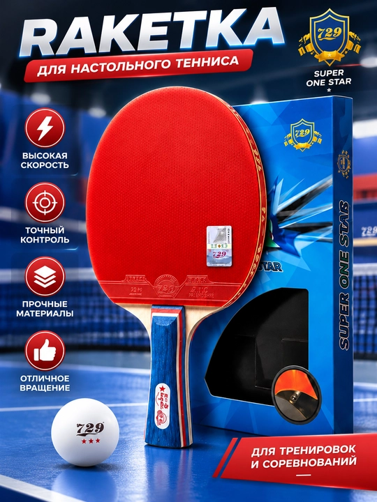 729 Super One Star stol tennisi raketkasi - 