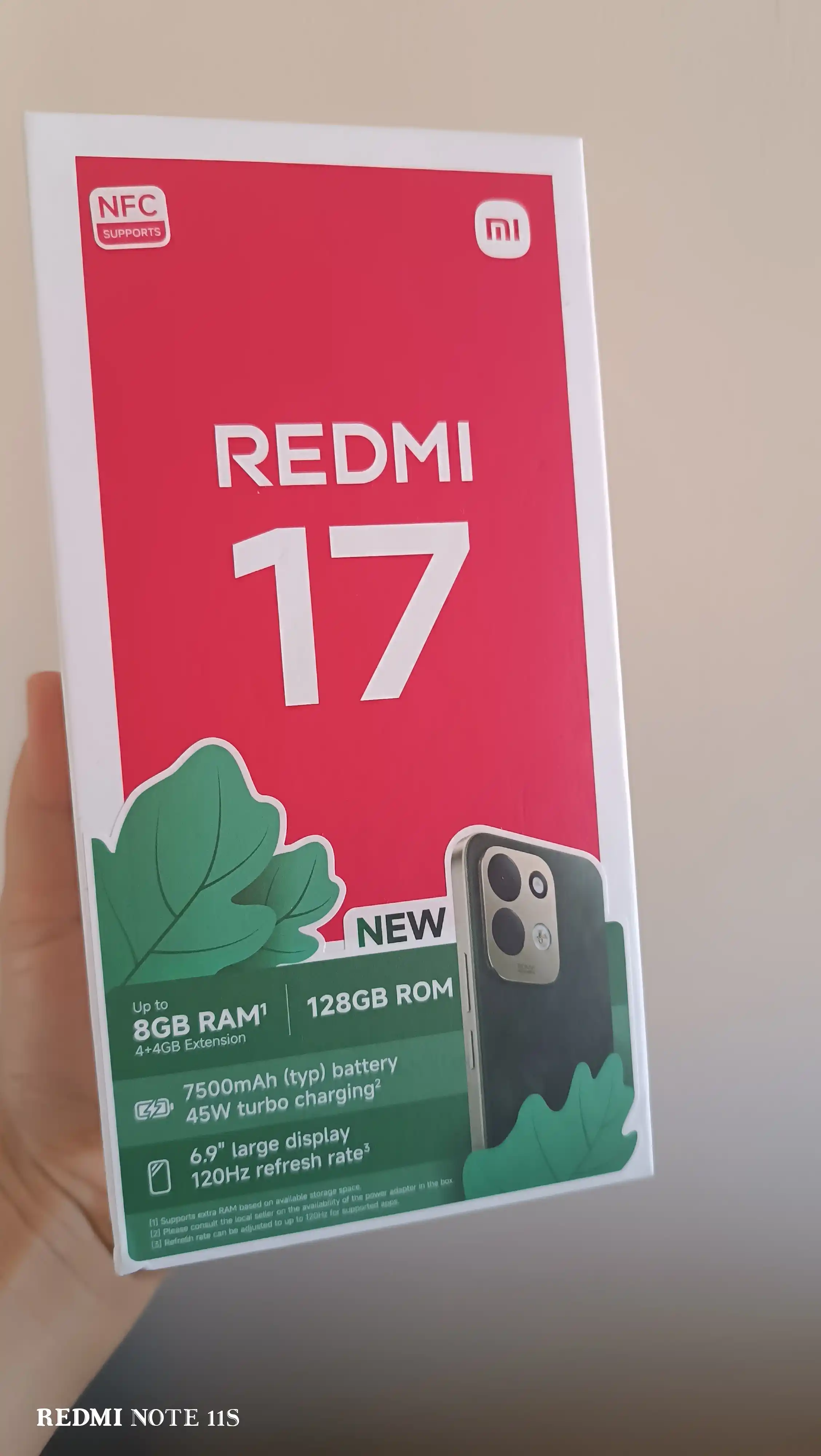 Смартфон Xiaomi Redmi 17, 7500 мАч аккумулятор турбозарядка 45Вт большой 6,9″ дисплей 50МП