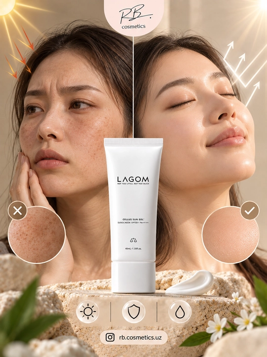 LAGOM SPF50+ PA++++ SPF солнцезащитный крем, SPF, крем от солнца для рук и тела
