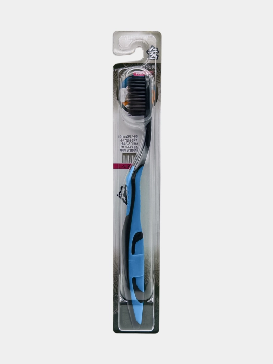 Koreys tish cho‘tkasi ko‘mir komponentli Fusion Slim Charcoal, yumshoq 0,01 mm