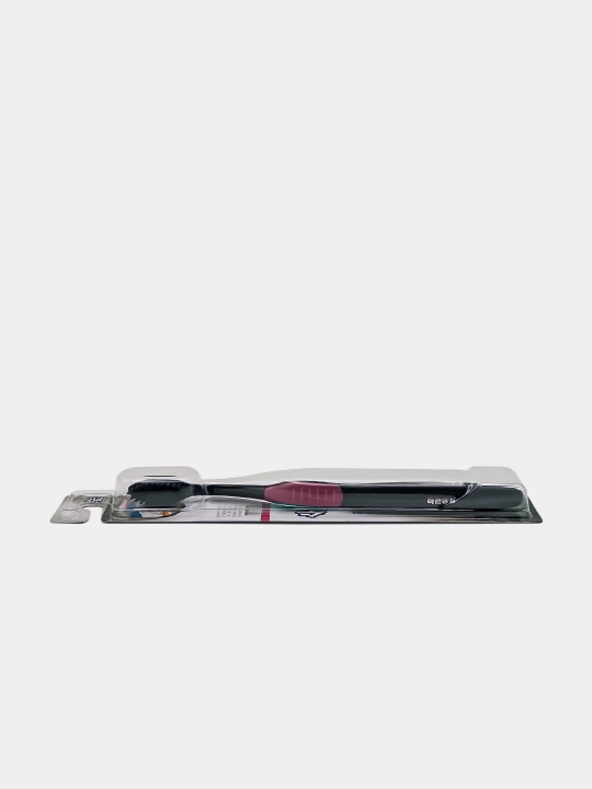 Koreys tish cho‘tkasi ko‘mir komponentli Fusion Slim Charcoal, yumshoq 0,01 mm