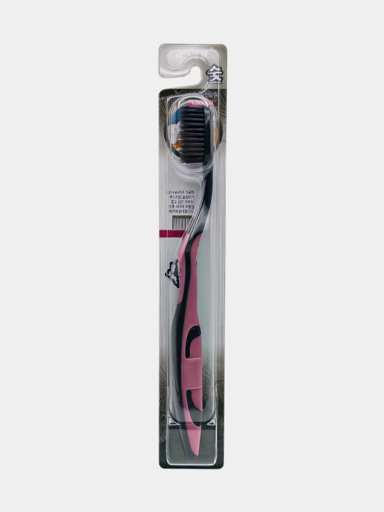 Koreys tish cho‘tkasi ko‘mir komponentli Fusion Slim Charcoal, yumshoq 0,01 mm