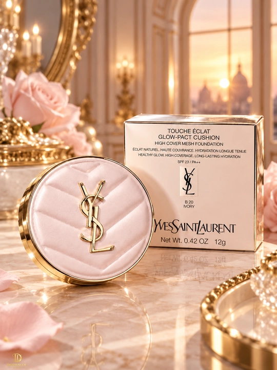 Yves Saint Laurent Touche Éclat Glow-Pact Cushion B20 Ivory 12 г —тональный кушон для лица