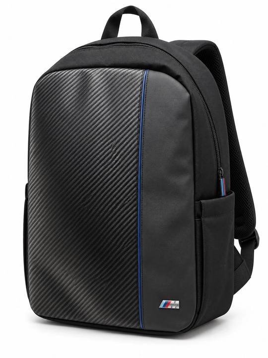 BMW Carbon Navy Stripe BMBPCO15CAPNBK noutbuk ryukzagi, 16 dyuym, qora