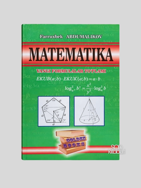 Matematikadan yon daftarcha yakkabog', Matematika yangi formulalar to'plami, A6 - 