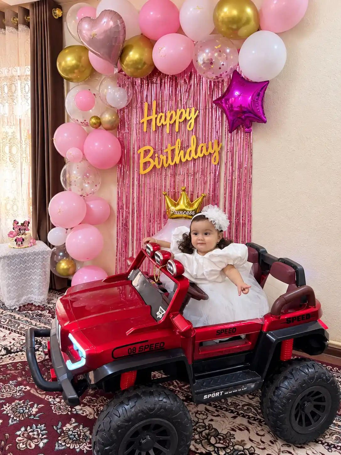 Набор для украшения дня рождения Happy Birthday с шарами и фотозоной