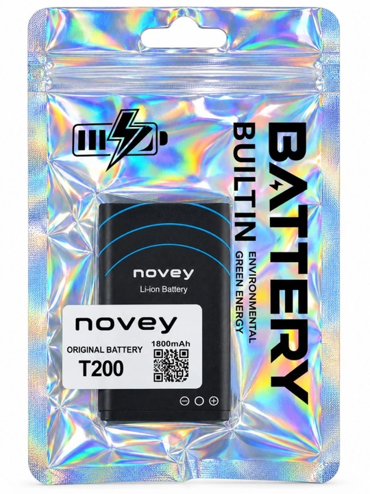 Novey T200 telefoni uchun sig‘imi 1800 mAh bo‘lgan yuqori sifatli akkumulyator