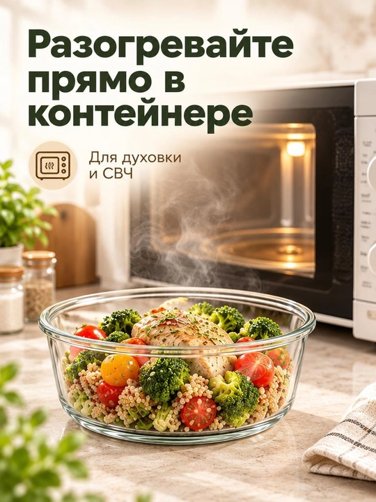Стеклянные контейнеры для запекания и хранения, 1 шт , 650 мл, 700 мл, 1000 мл, 1040 мл