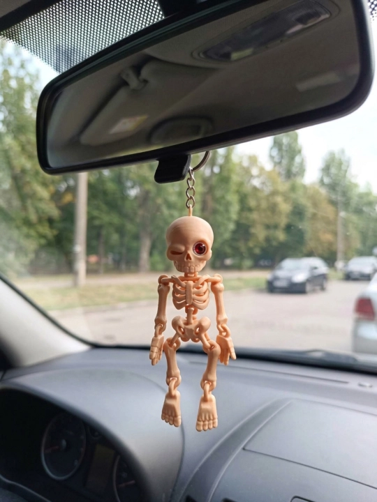 Брелок антистресс 3D Скелет подвижный, подвеска в машину
