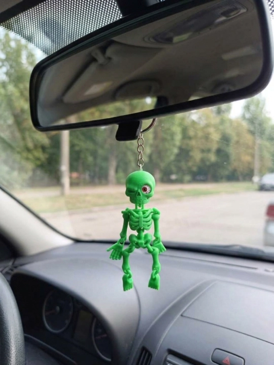 Брелок антистресс 3D Скелет подвижный, подвеска в машину