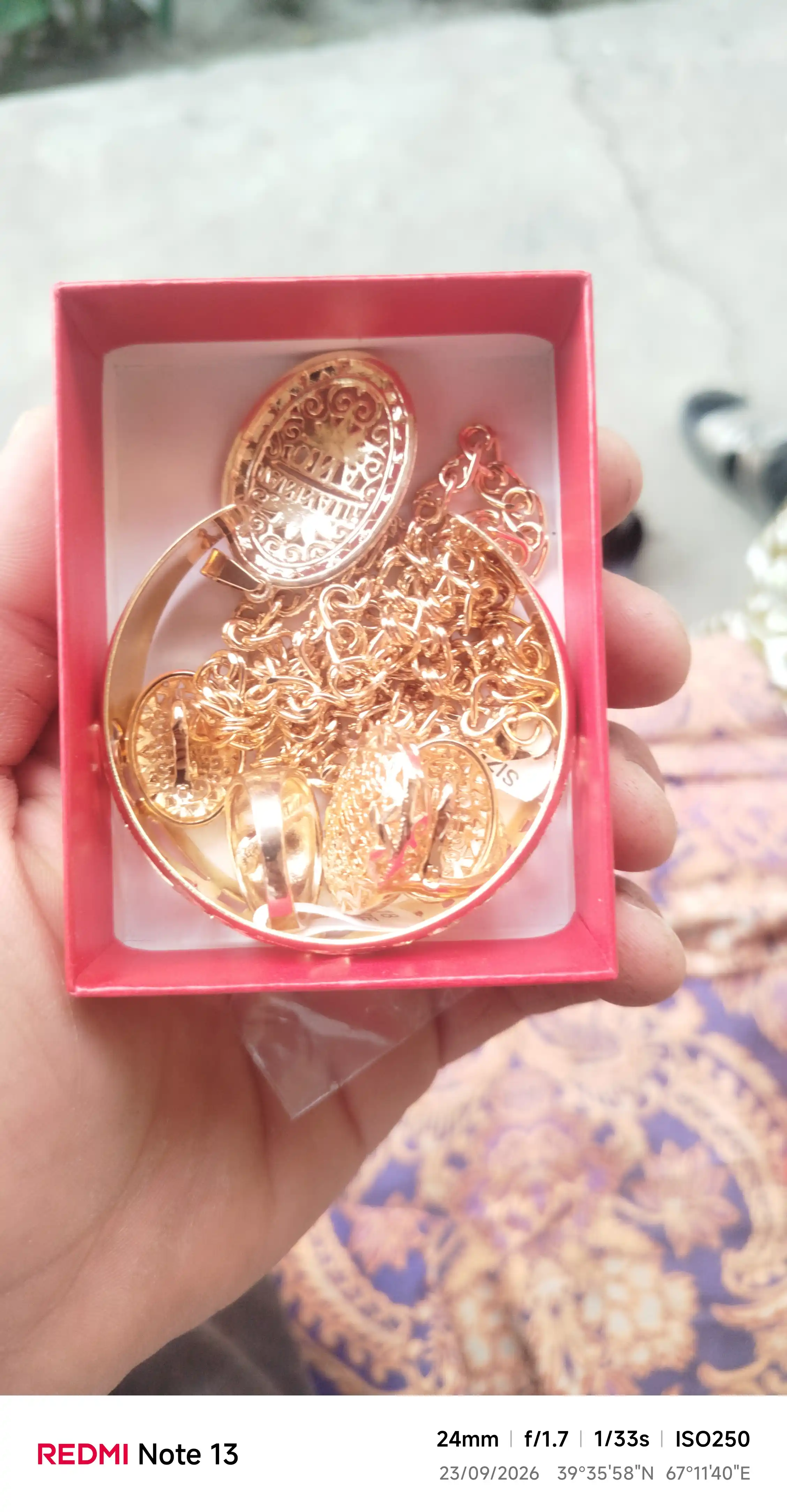 Комплект украшений «Мама — мой рай»: колье, серьги и браслет, в подарок