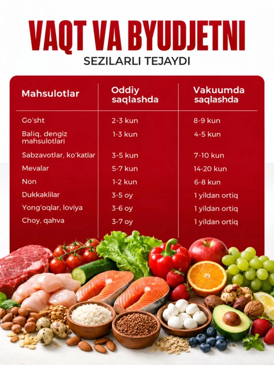 Вакууматор — вакуумный упаковщик продуктов, +60/+10 пакетов, машина для вакуумной упаковки