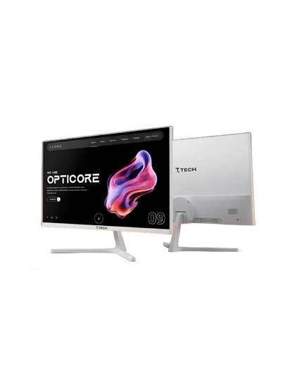 Монитор 7TECH  7M4S24F100 W24 24" FLAT FHD IPS 100Hz (HDMI+VGA+DC+AUDIO OUT) белый