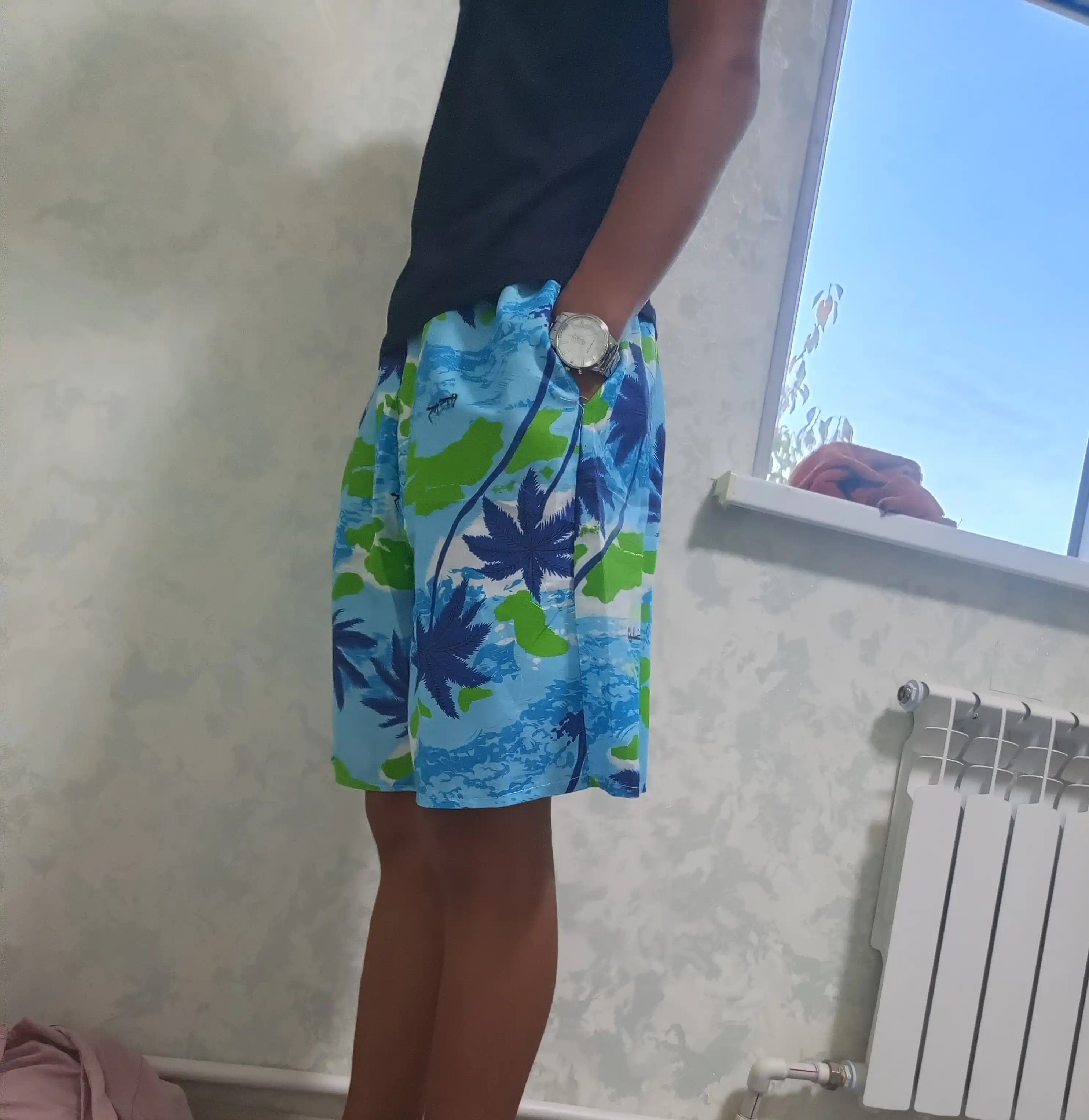Erkaklar suzish, standart o‘lcham, yozgi shortik, plyaj va basseyn uchun, tez quriydigan