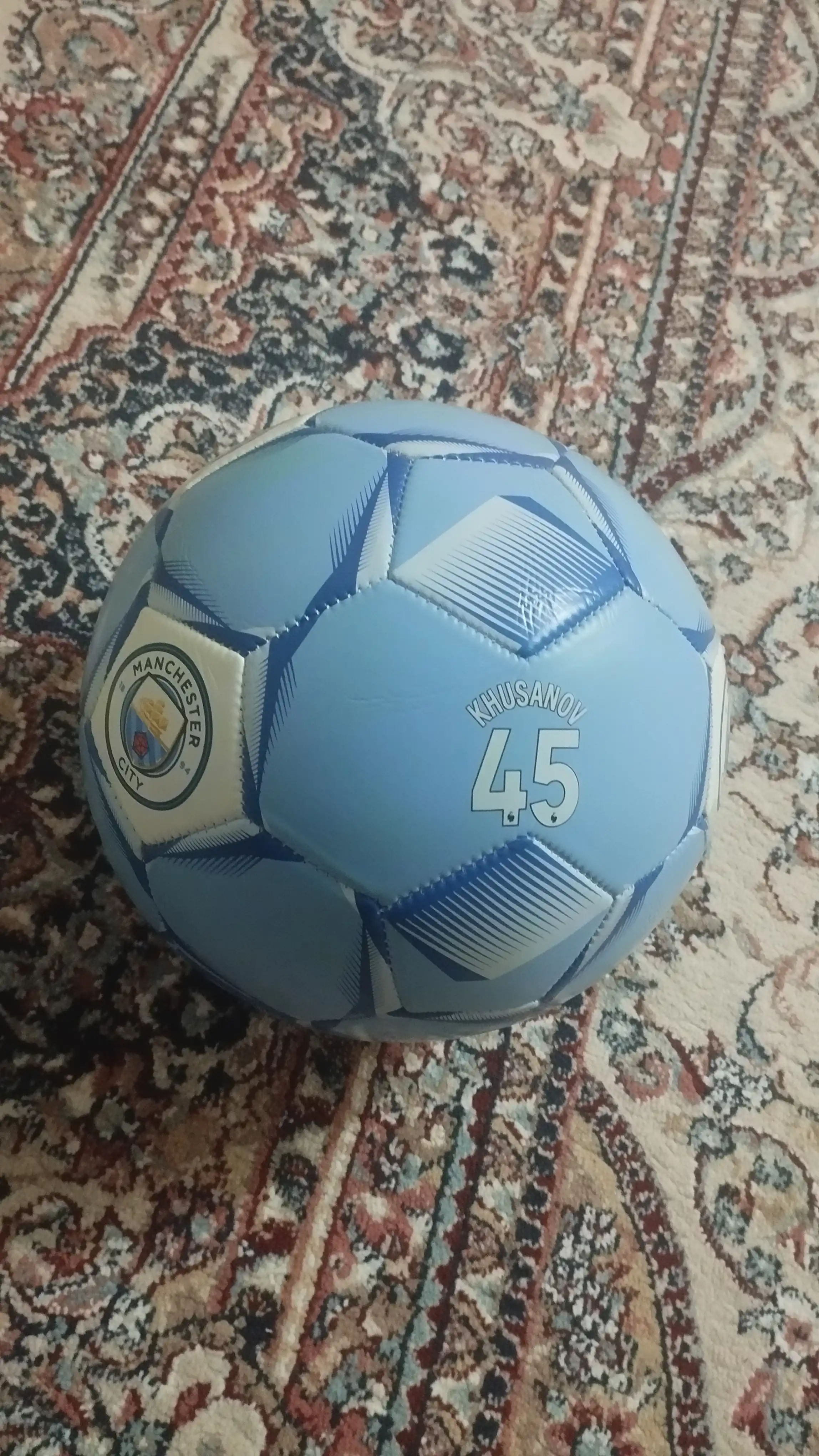 Детский футбольный мяч Manchester City Khusanov 45, для улицы и спортивных площадок
