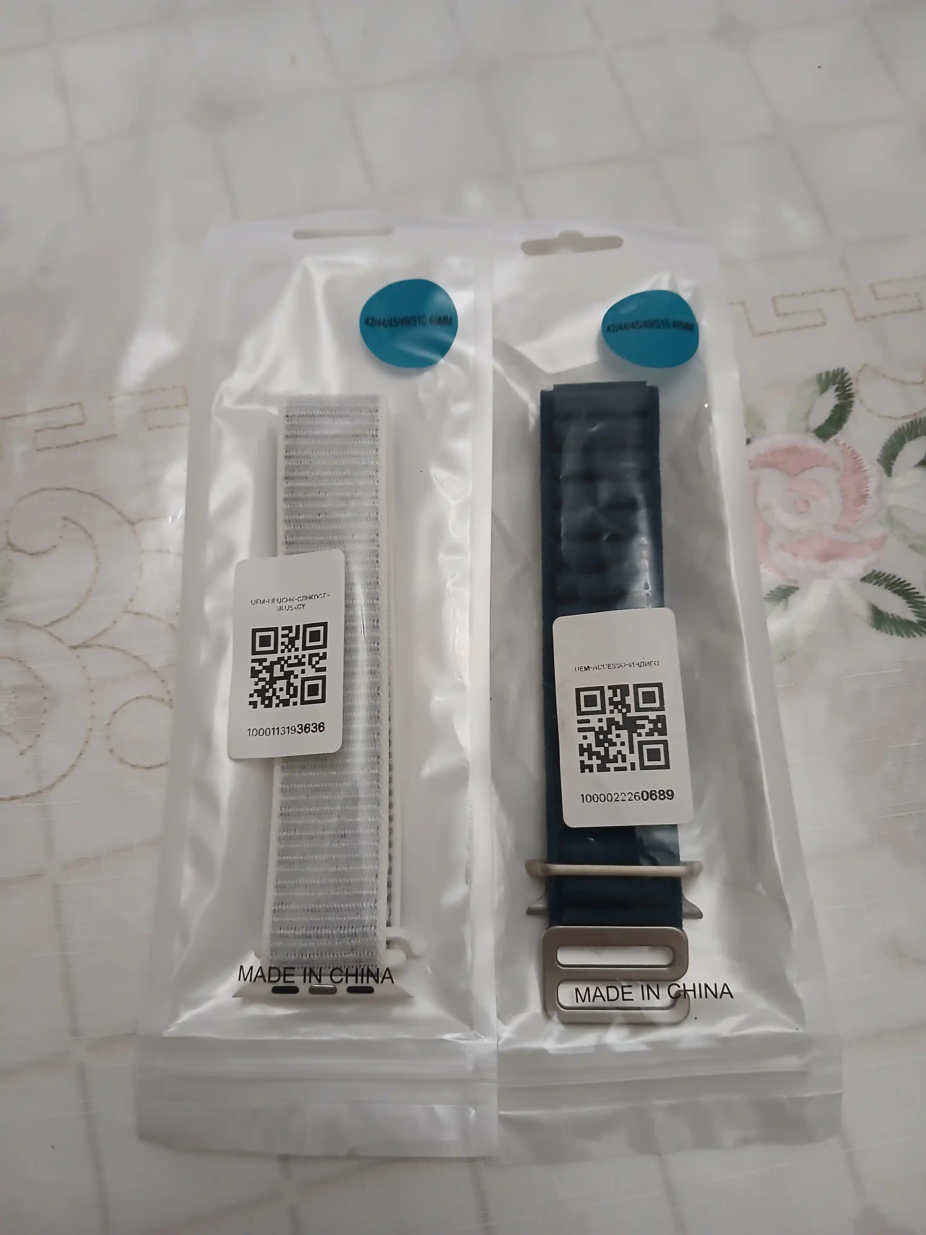 Ремешок нейлоновый для Apple Watch 3,4,5,6,7,8,9,10,11,SE и Ultra, размер 42-44-45-49 мм