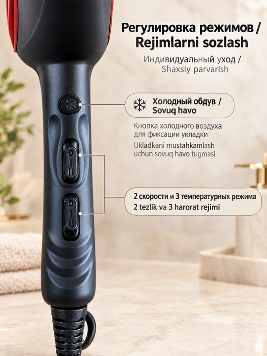 Профессиональный фен для волос SOKANY SK-14010, мощность 2000 Вт, 220-240 В