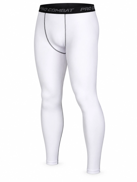 Erkaklar uchun kompression sport tresi, uzun leggings - 