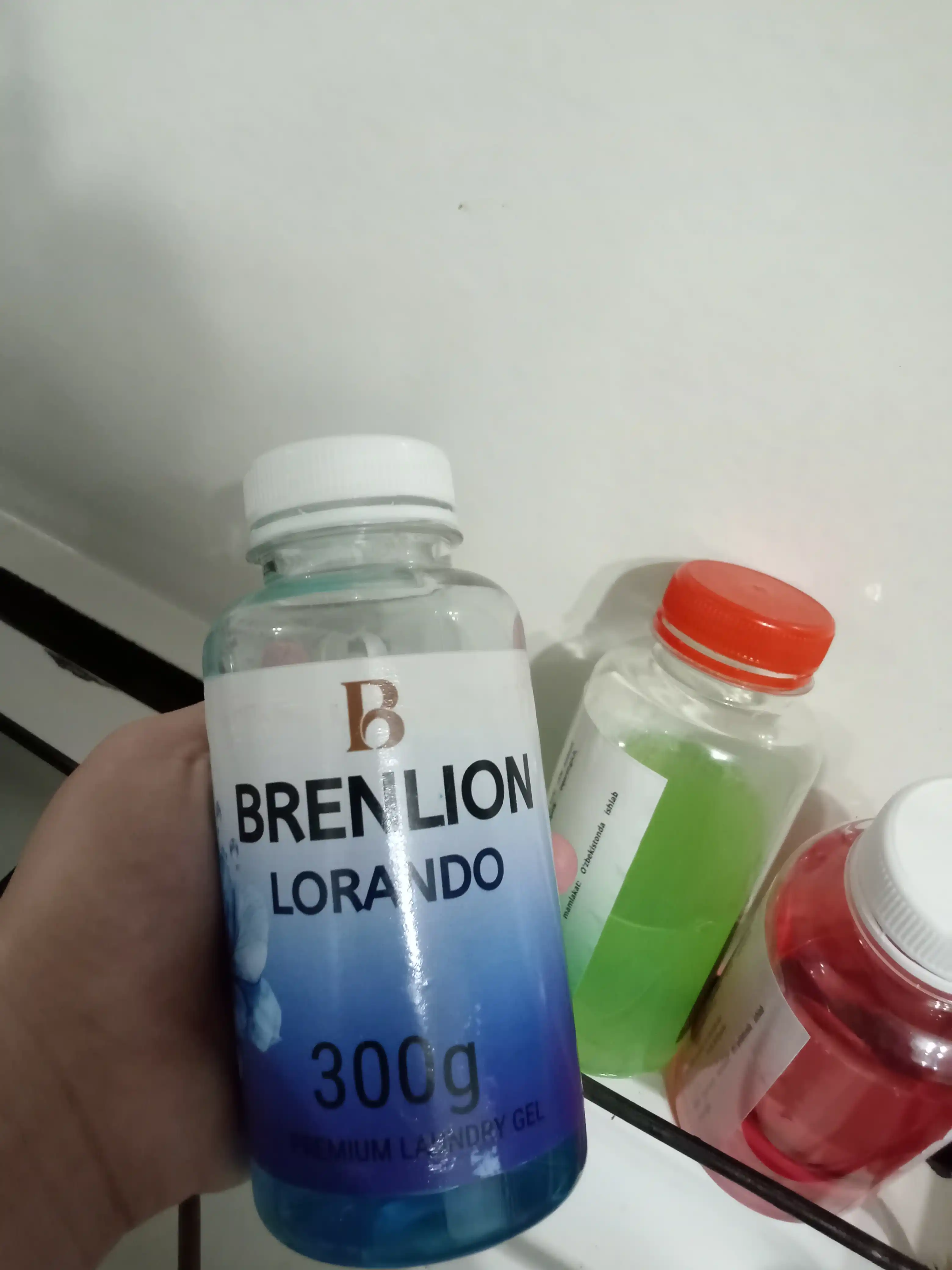 Набор гелей для стирки BRENLION, мини-сет 4-в-1, жидкий порошок для стирки белья, 4 х 300г