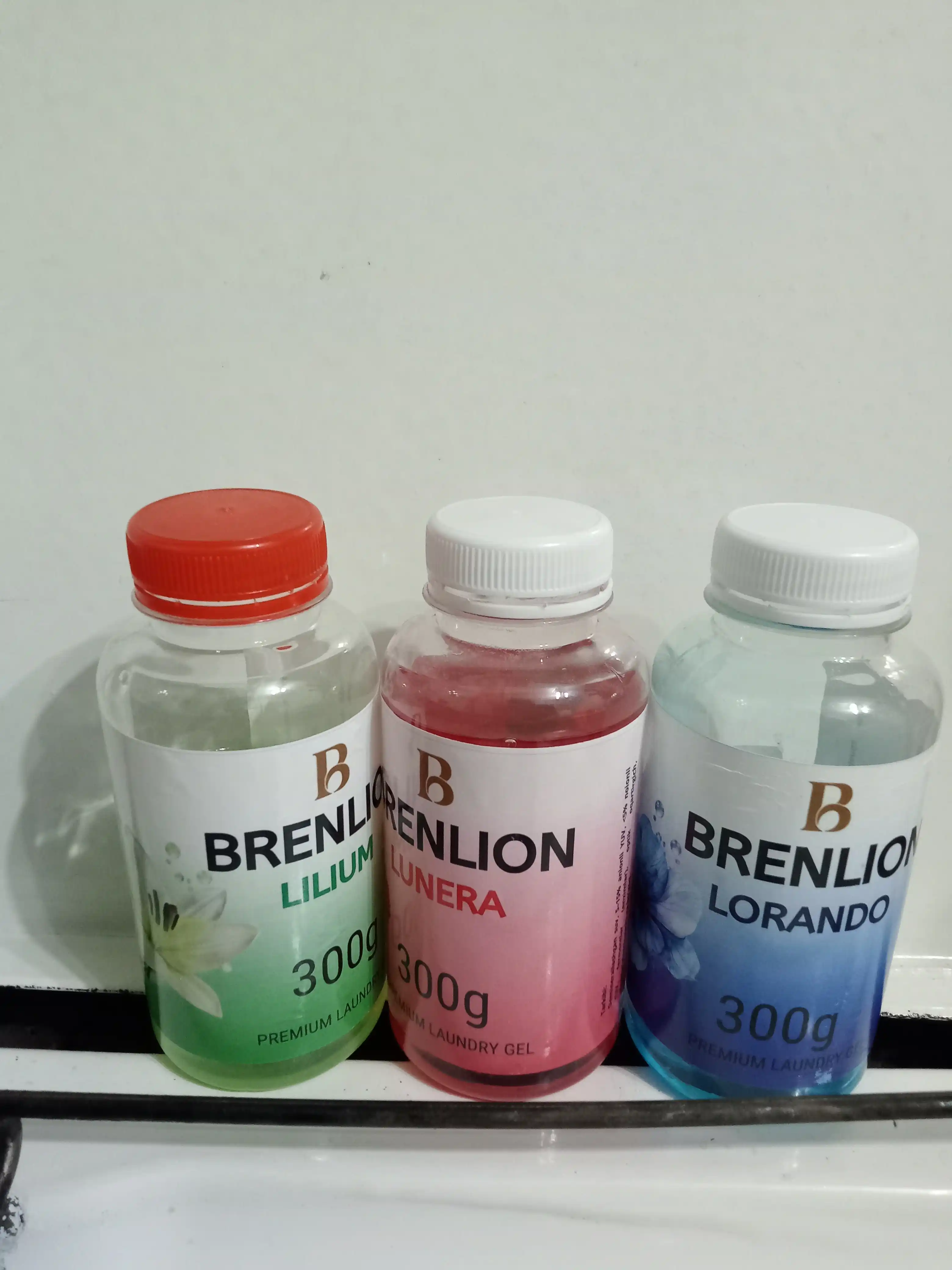 Набор гелей для стирки BRENLION, мини-сет 4-в-1, жидкий порошок для стирки белья, 4 х 300г