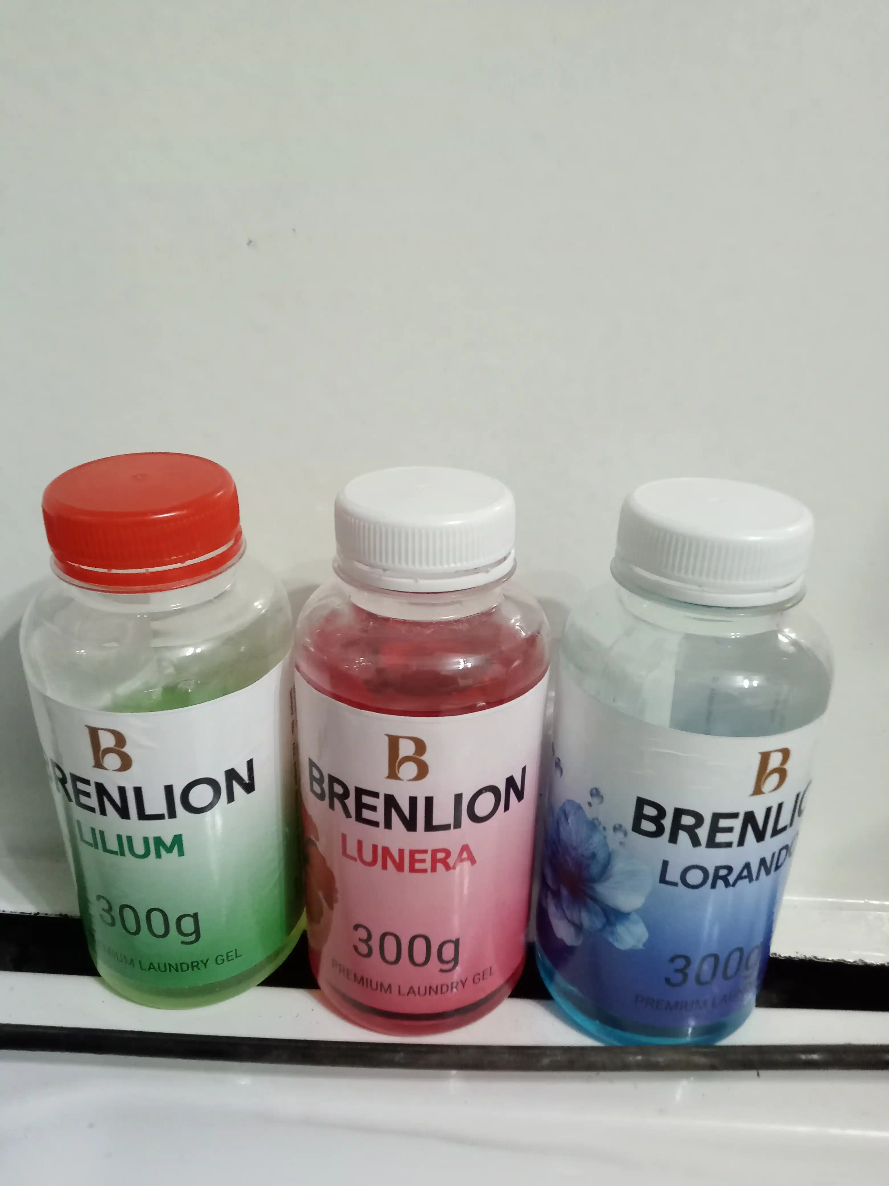 Набор гелей для стирки BRENLION, мини-сет 4-в-1, жидкий порошок для стирки белья, 4 х 300г