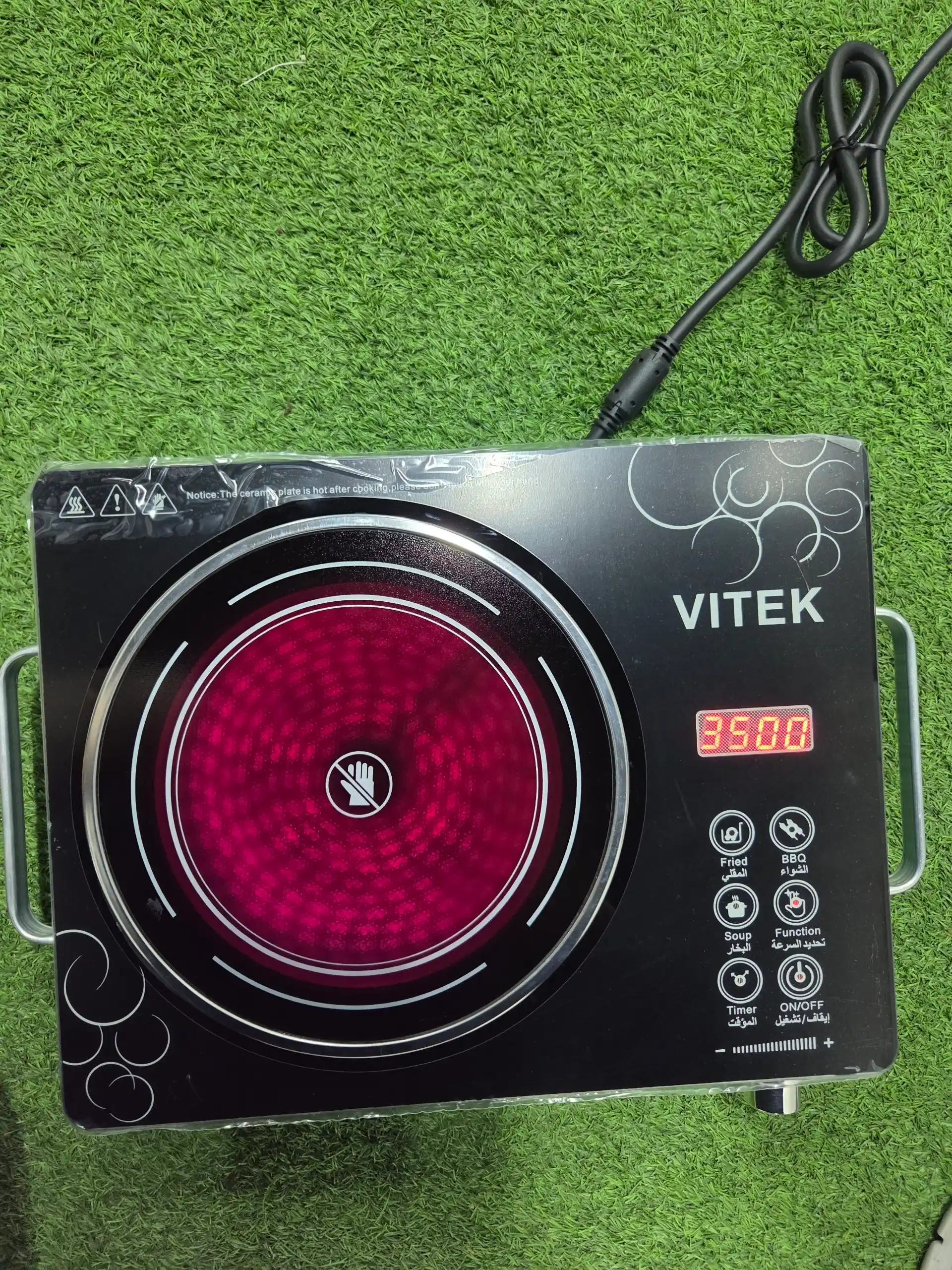 Индукционная плита VITEK, сенсорная, 3500 Вт, 4 режима, для дома и дачи