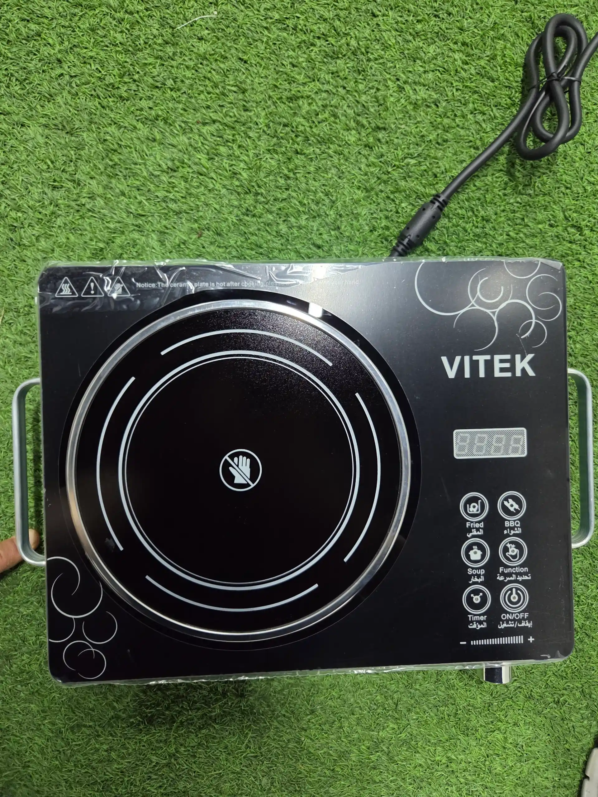 Индукционная плита VITEK, сенсорная, 3500 Вт, 4 режима, для дома и дачи