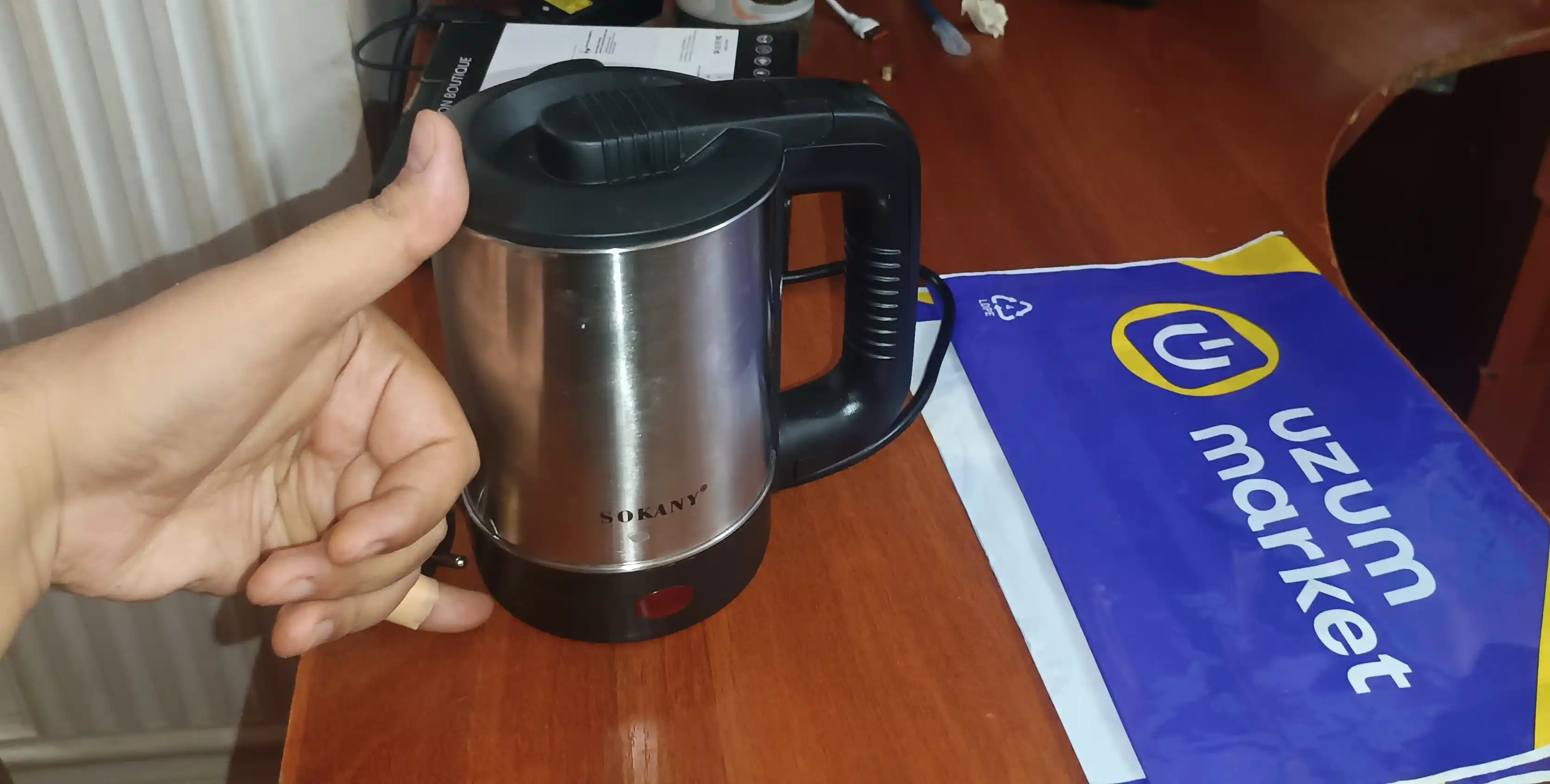 SOKANY SK-09100 elektr choynak, 1,8 l, 1500 Vt, tez qaynatish, 360° asos