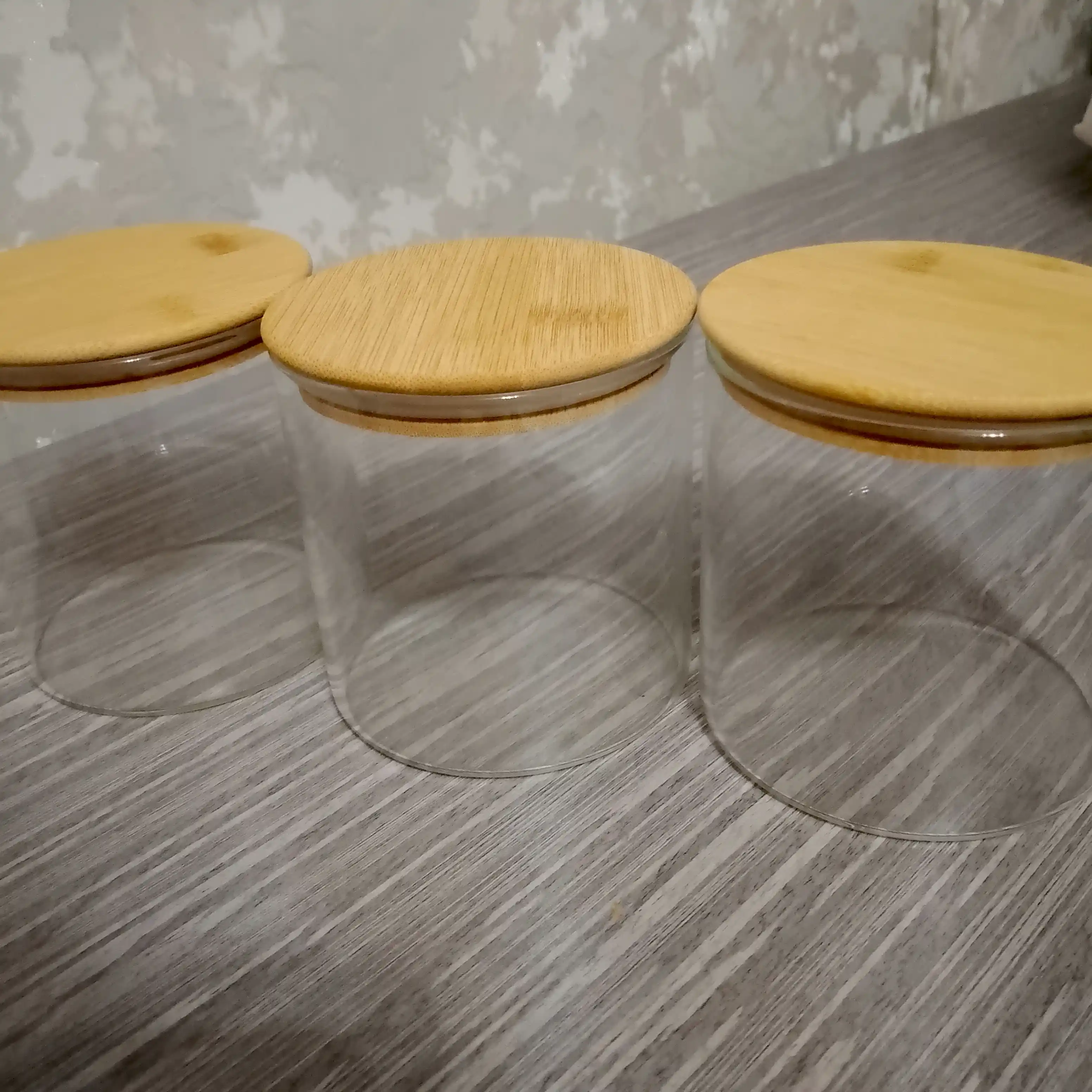 Контейнер для сыпучих продуктов, банка стекло, 1 шт