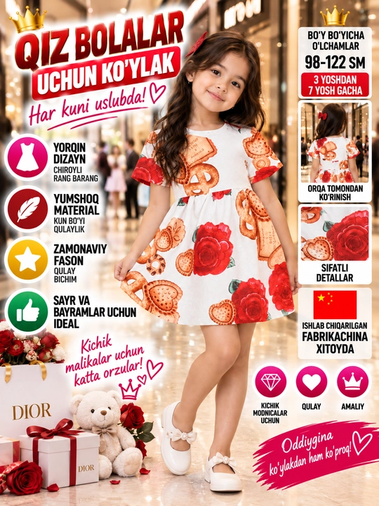 Qizlar uchun ko'ylak - 