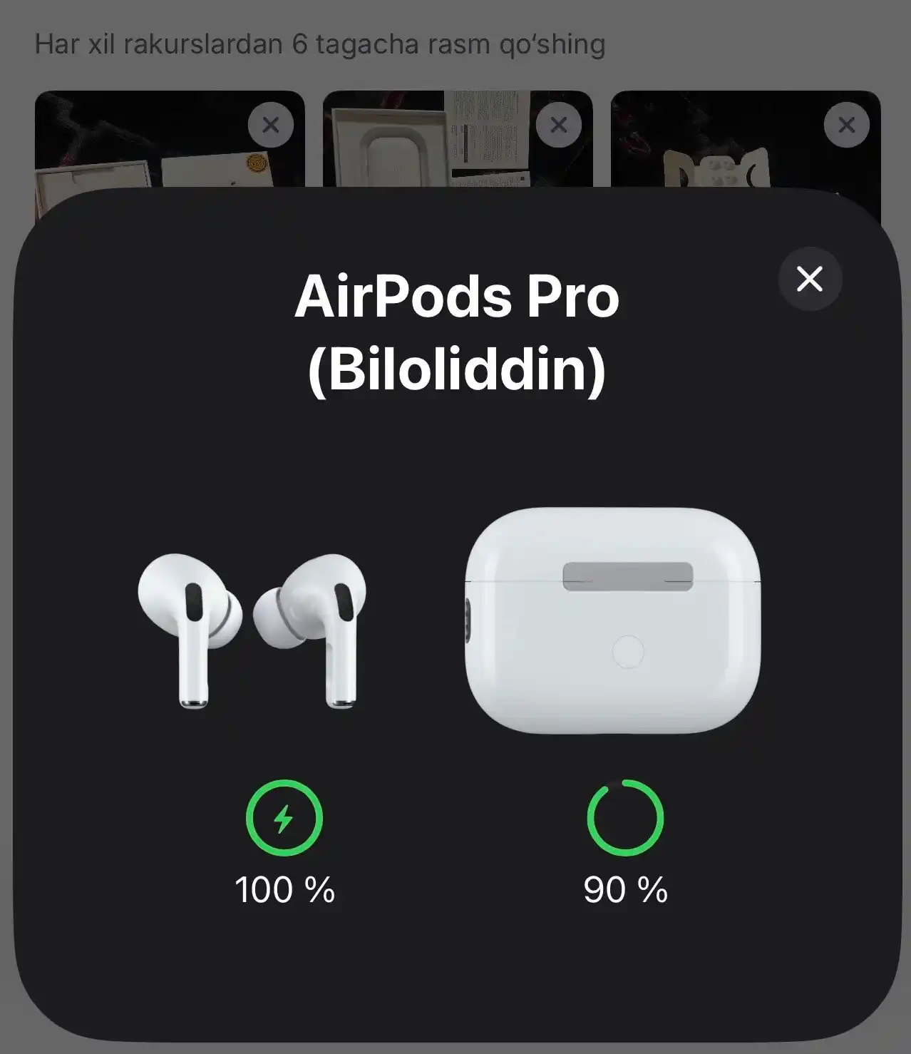 Simsiz quloqchinlar Pods Pro 2 ANC bluetooth naushnik Shovqinni kamaytirish funksiyasi bor