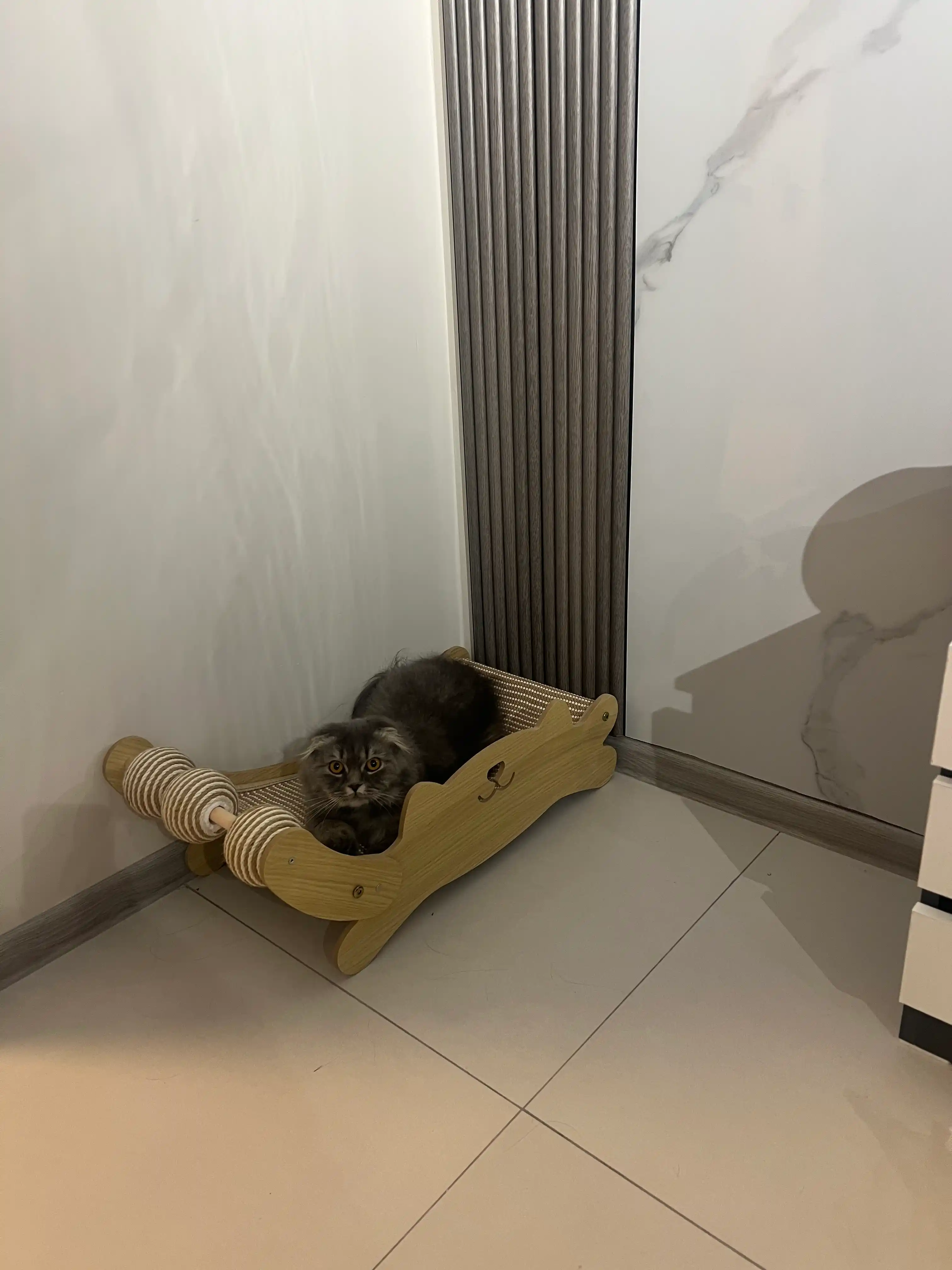 Лежанка когтеточка кошки, сизалевая кровать кота, игровая лежанка кошки, кровать для кота