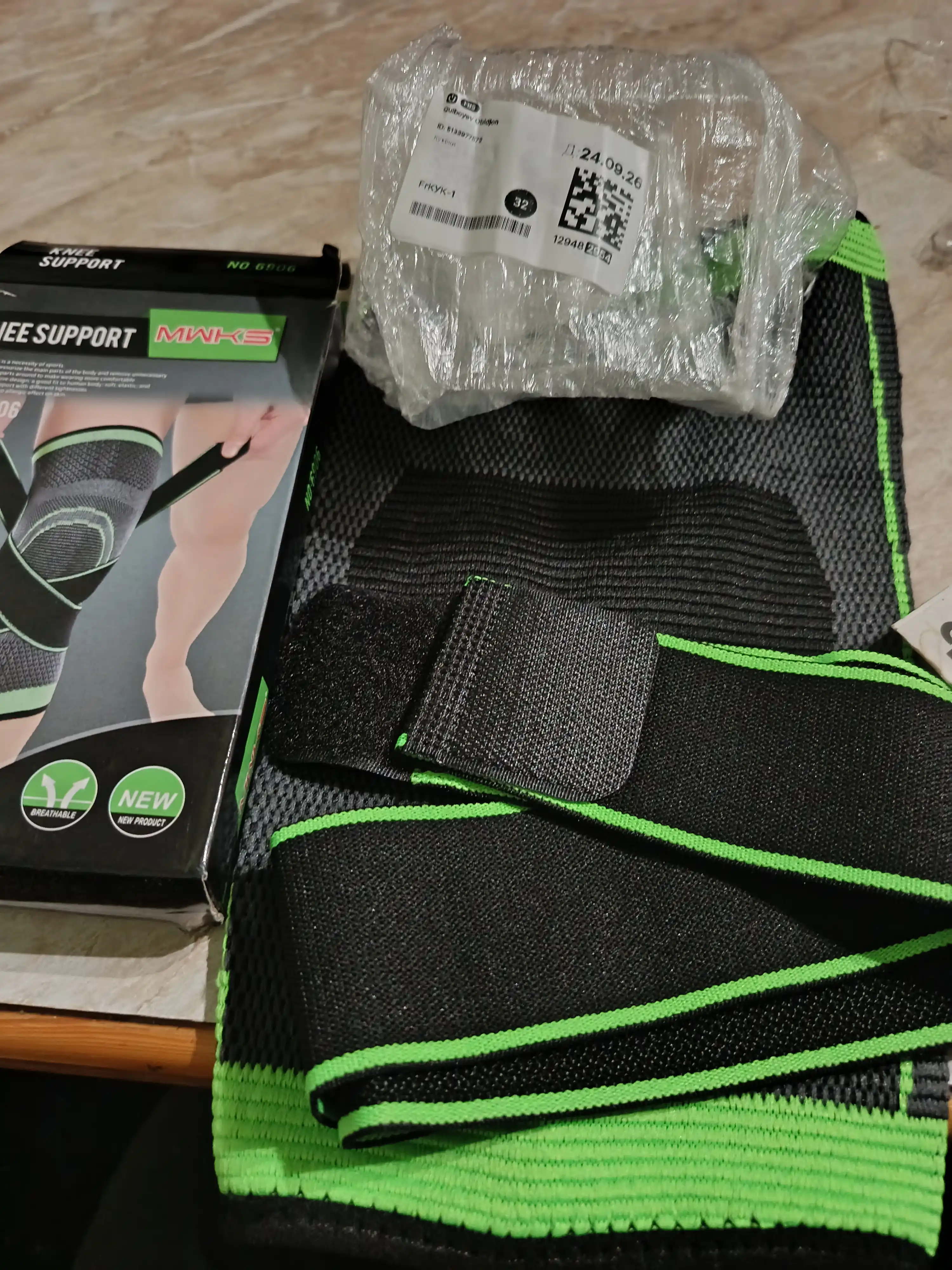 Tasmali sport tizzaband, tizza uchun elastik bandaj, ortopedik, bo‘g‘imlar uchun