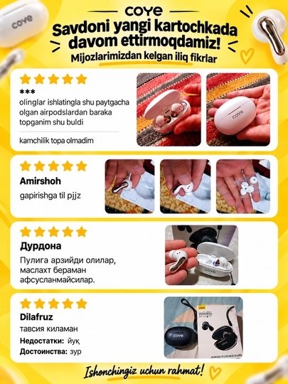 Simsiz  Bluetooth quloqchinlar ,mikrofonli, sensorli, suvdan himoyalangan, naushnik