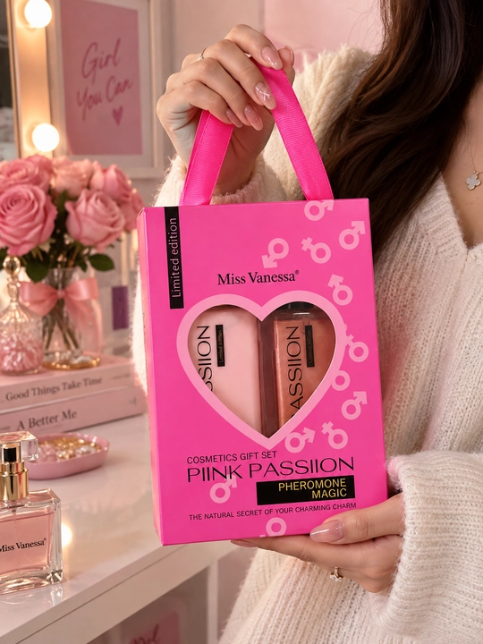 Miss Vanessa Pink Passion sovg‘a to‘plami: tana losoni 190 g + aromatli sprey 150 g