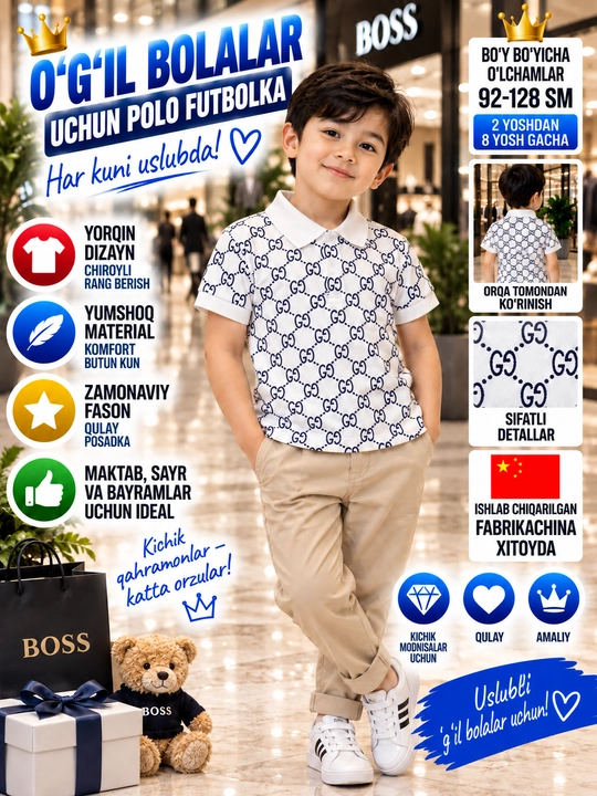 O'g'il bolalar uchun polo - 